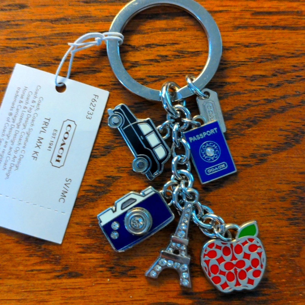 Coach travel keychain